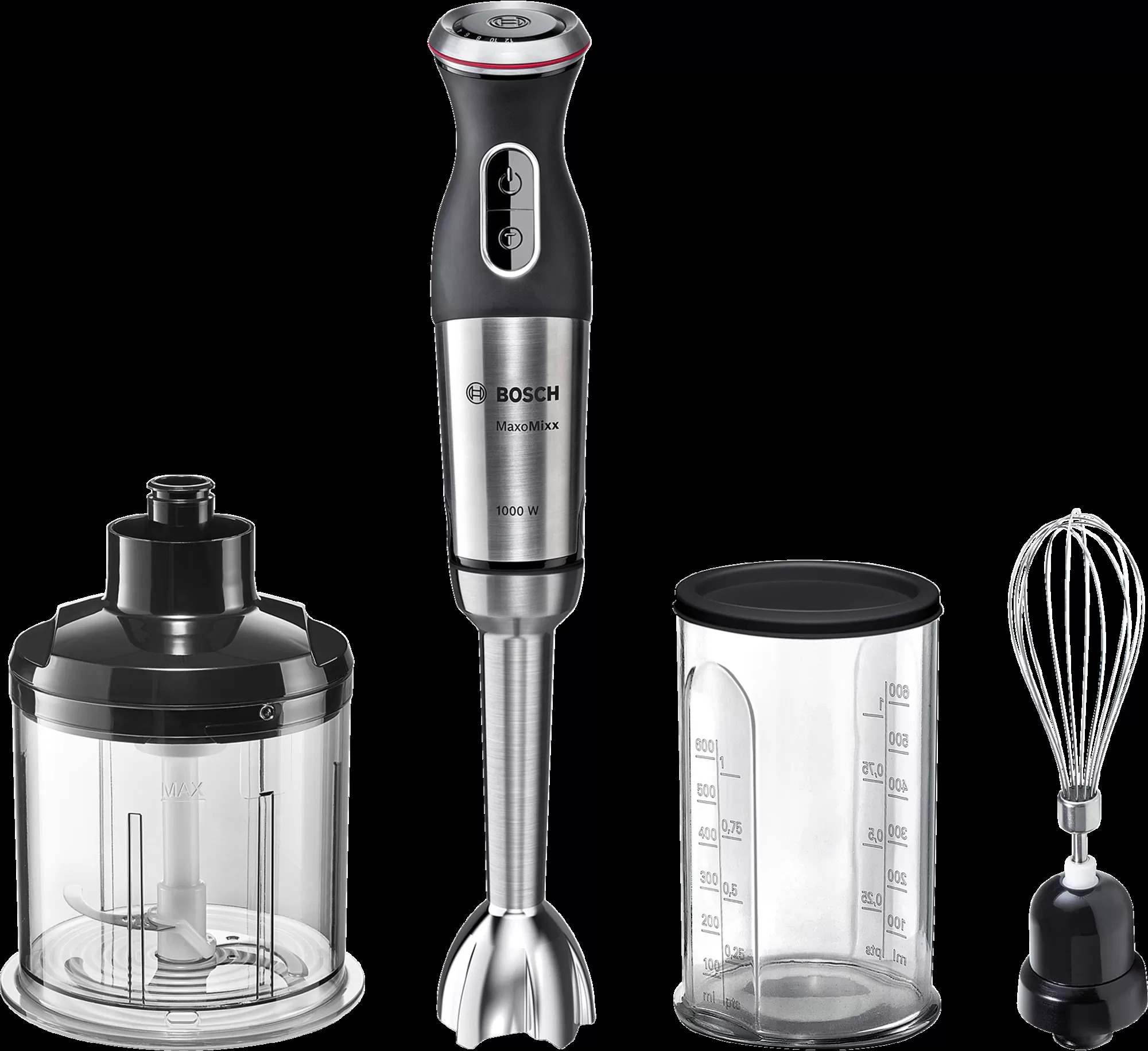 BRAS MIXEUR BOSCH 4EN1 1000W INOX MS8CM6160﻿ Sache maison et déco